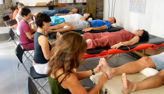 Aspiranti riflessologi della On Zon Su School